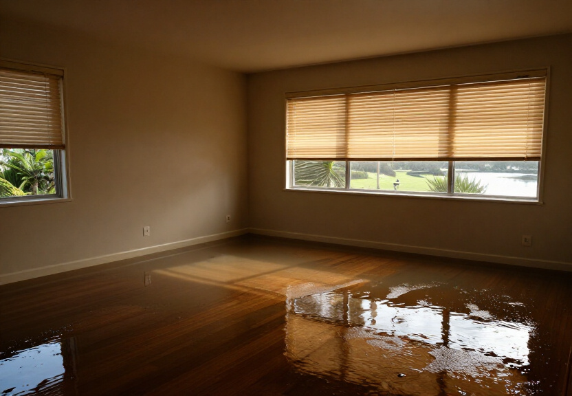 Water damage in a Bangor retail store before restoration